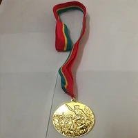 1 pcs the gold medals for sport player awards various years gold plated emblem with ribbons medal