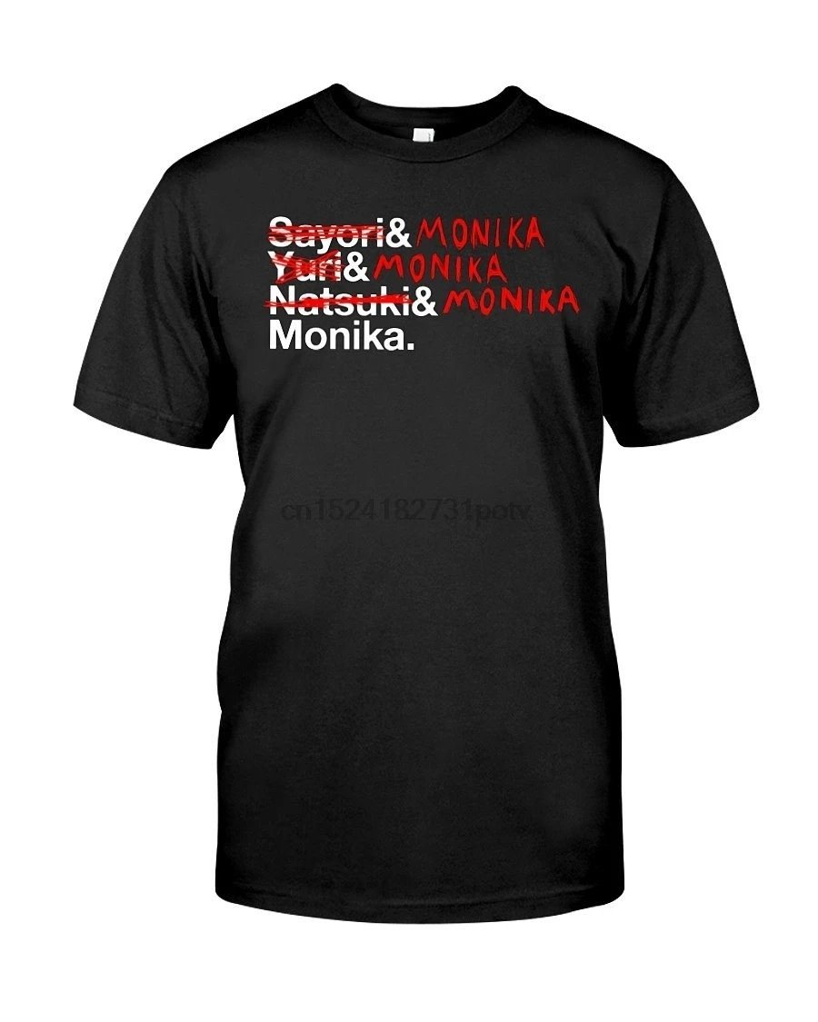 Helvetica Monika Doki Literature Club 13|Мужские футболки| |