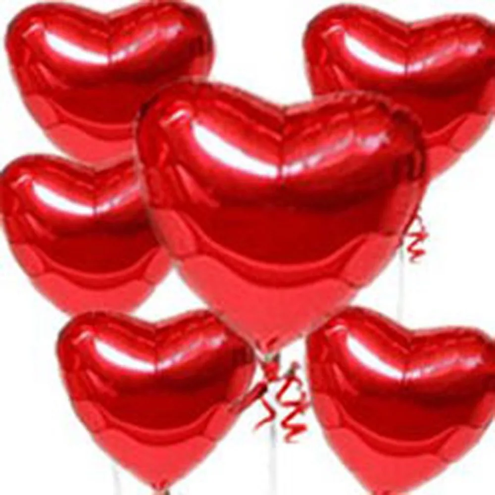 

[ Fly Eagle ]Free shipping 10 pcs/Lot red foil balloon ,18 inches balloons, heart balloon