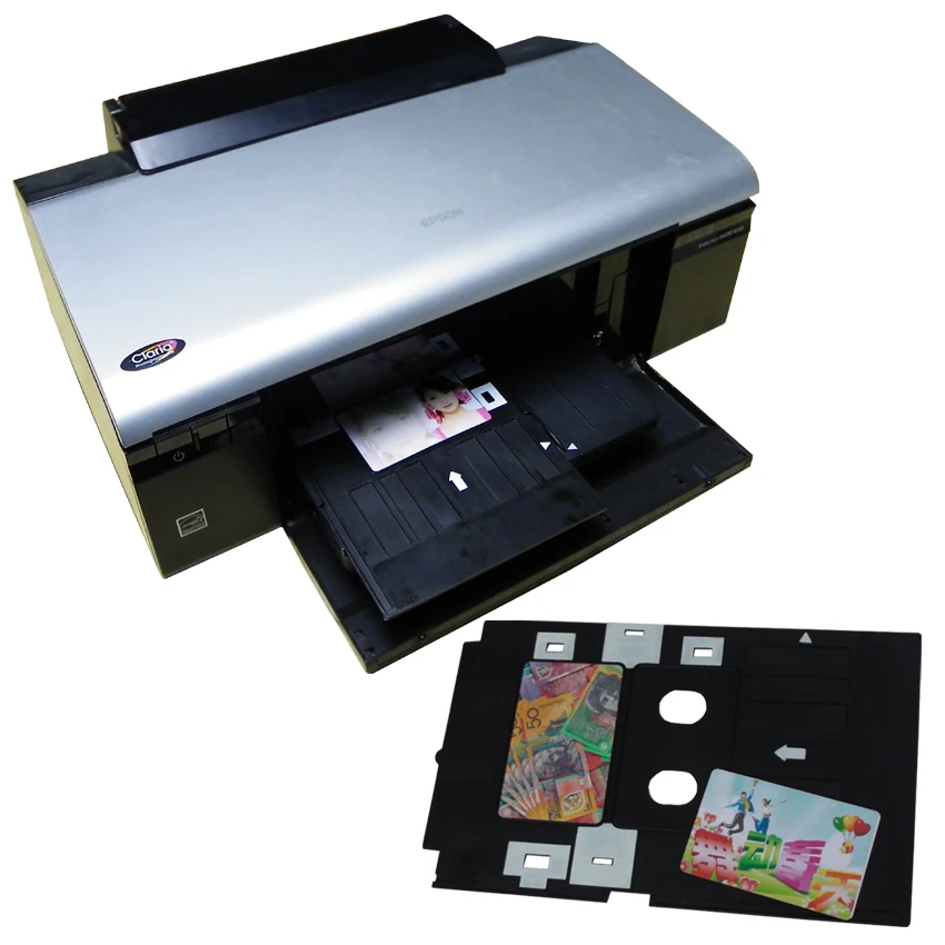 PVC ID Card Tray for EPSON R260 R280 R380 Artisan50 T50 T60 P50 R270 R290 R390 R295 R265 R285 L800 L801 Printer | Компьютеры и офис