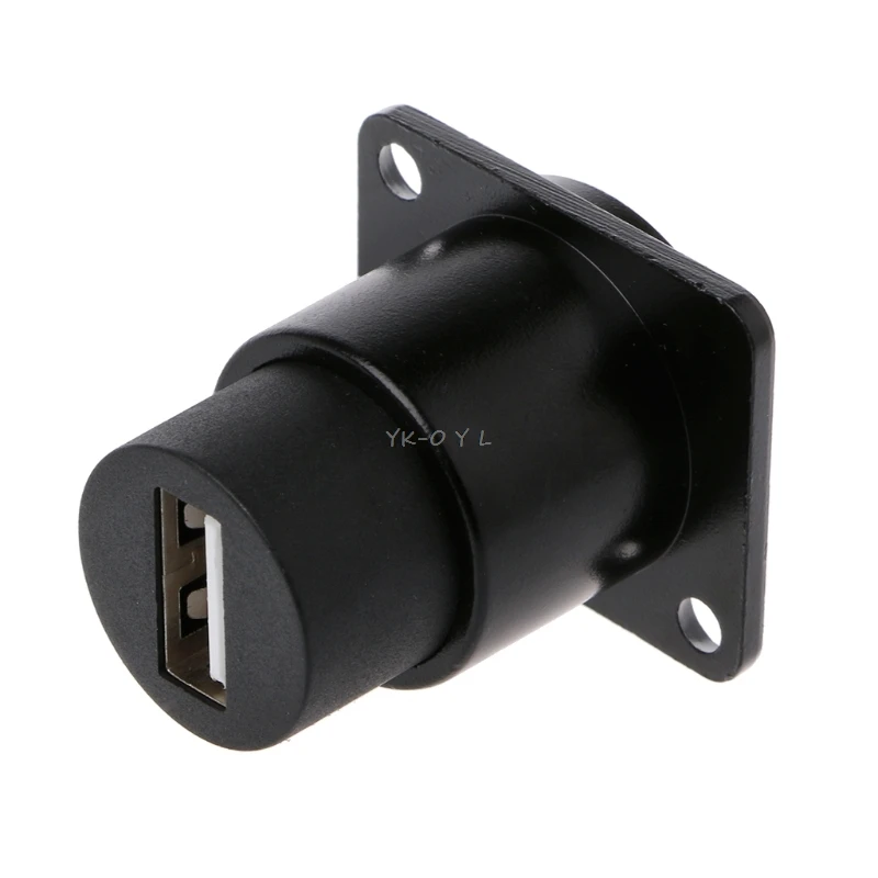 Металлический USB 2 0 3 D Тип гнездовой разъем для подключения к гнезду Панель