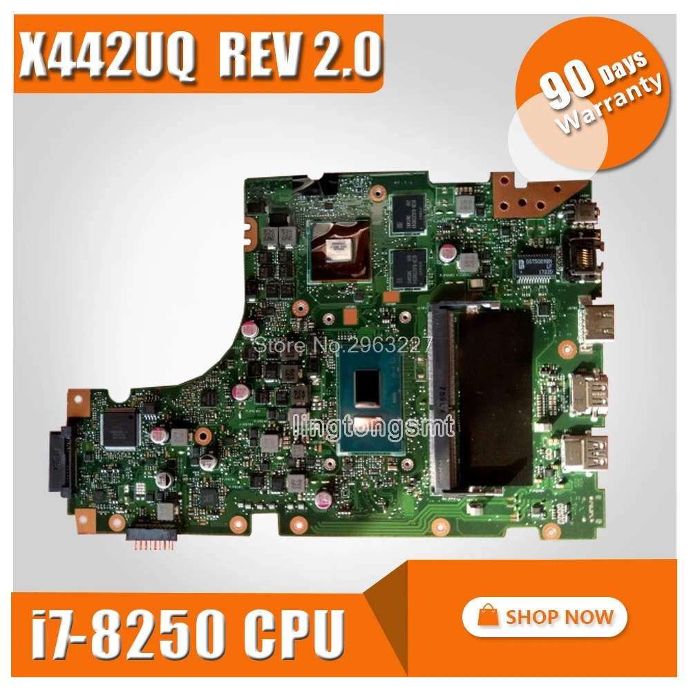 Günstig Für For Asus X442 X442U X442UQ Laptop Motherboard Mit Prozessor I7-8250 Cpu REV2.0 Mainboard 100% Getestet