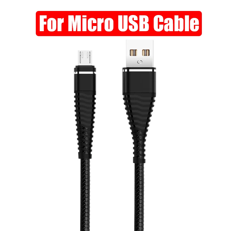 USB C Micro USB кабель для huawei samsung Весна зарядка зарядное устройство адаптер usb type C кабели для мобильных телефонов для Xiaomi - Цвет: Black For Micro USB