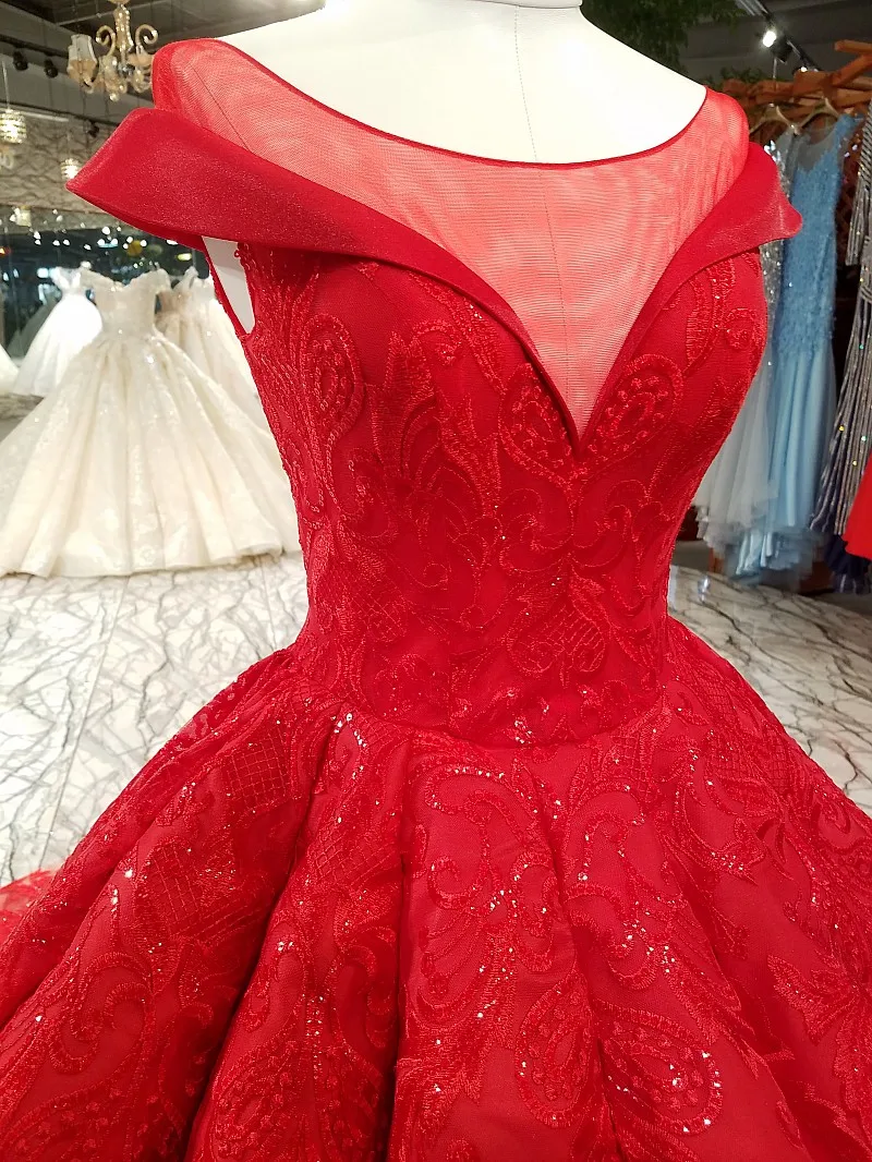Новое высококачественное красное вечернее платье для невесты роскошное