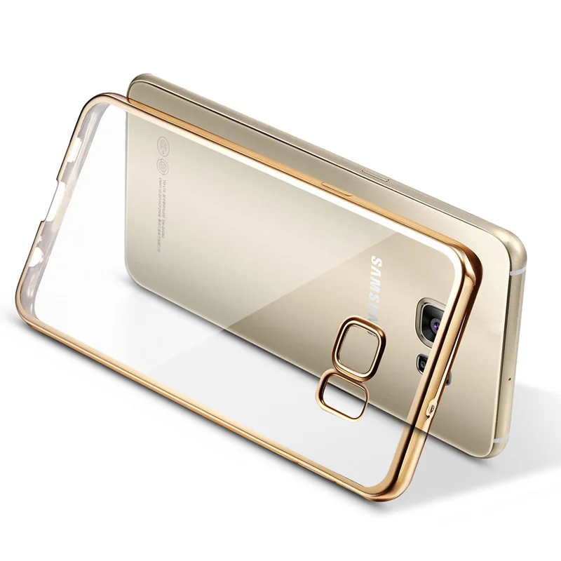 Роскошный чехол из тпу с позолоченным покрытием для Samsung Galaxy S5 S6 S6edge sdge Plus S7 Edge