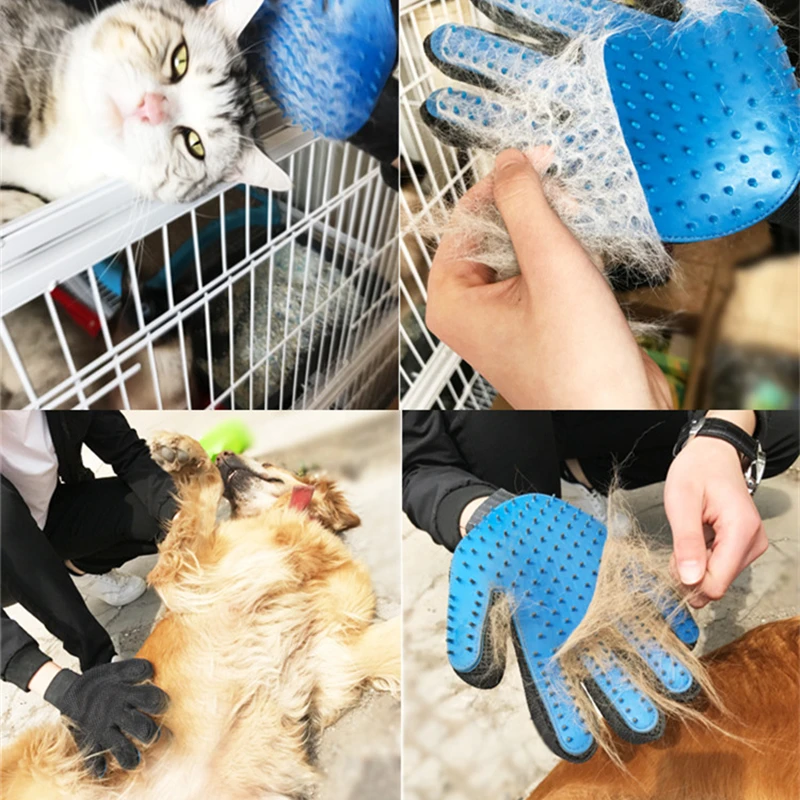 

Animal Hair Brush Glove For Pet Dog Cat Massage Grooming Glove Tools Pet Hair Deshedding Cleaning Brush Comb