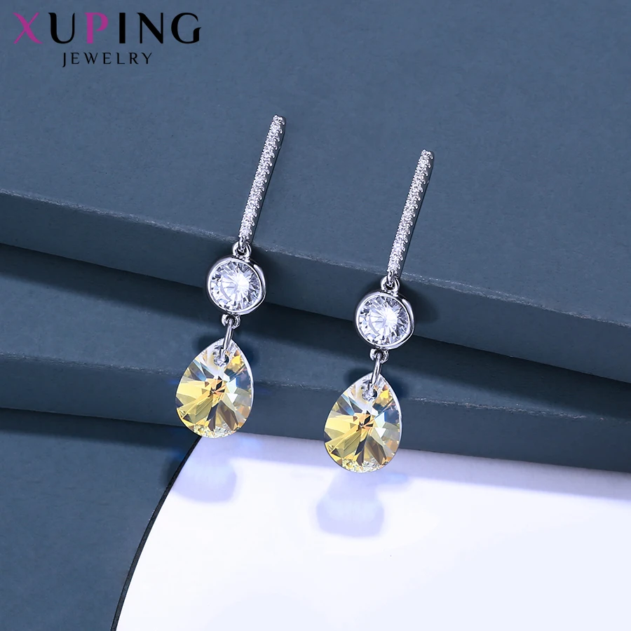 Xuping ювелирные изделия воды DropShining висячие серьги кристаллами от Swarovski модные праздничные подарки на день рождения для дам S146-20600