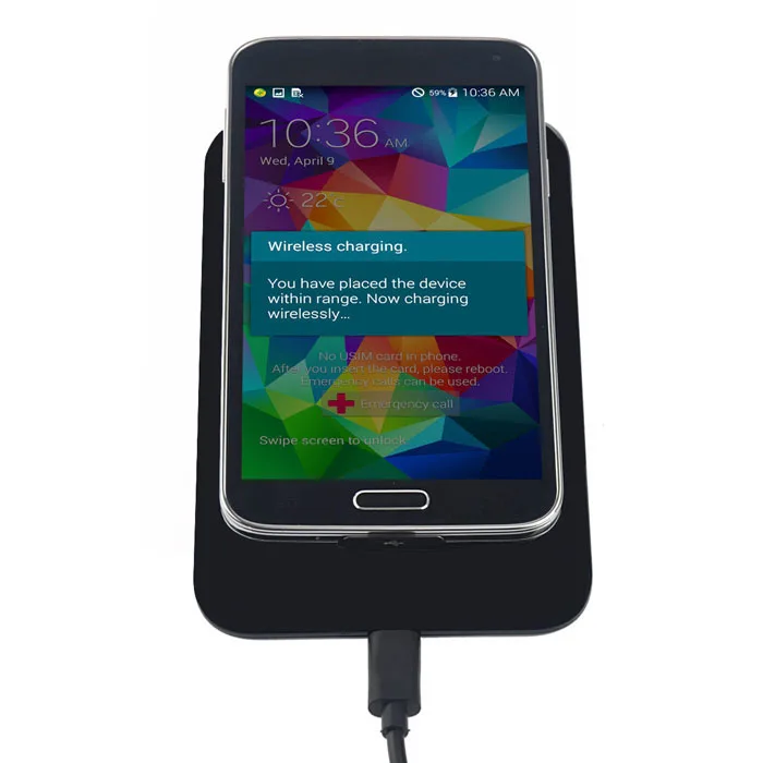EPULA Qi стандарт Беспроводное зарядное устройство pad + приемник тег для samsung Galaxy S5 I9600