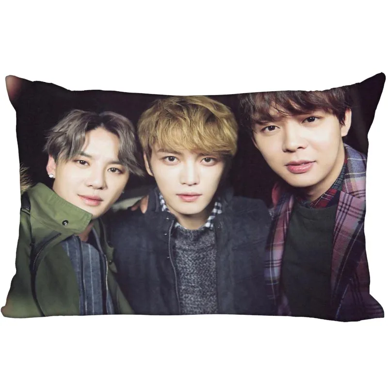 3 Новое поступление KPOP star на заказ JYJ напечатанная атласная наволочка индивидуальный логотип две стороны больше размер 35x45 см, 40x60 см, 50x75 см - Цвет: 3