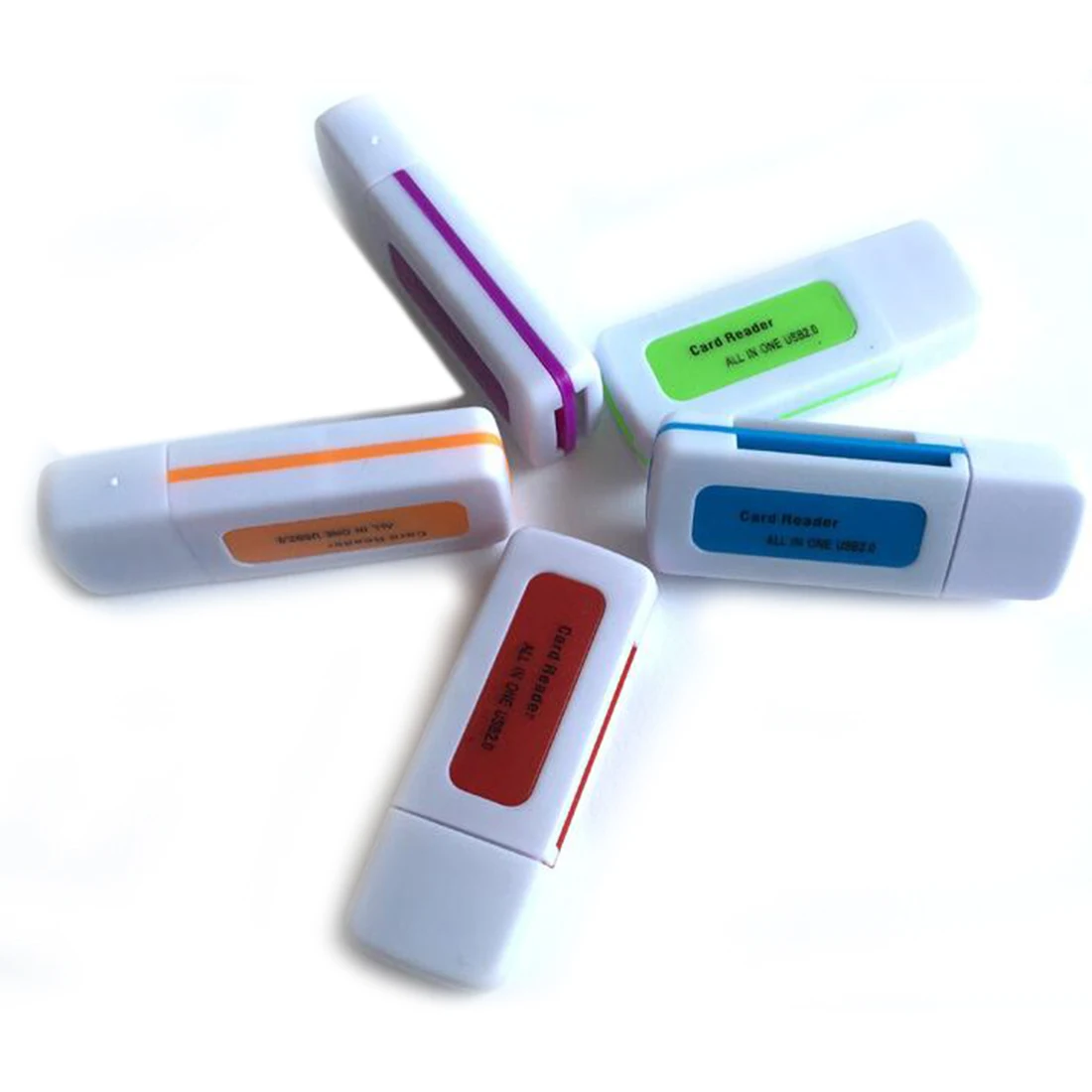 Etmakit адаптер памяти USB 2 0 4 в 1 устройство для чтения карт M2 SD MS TF случайный цвет|card