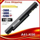 4400 мАч 8 ячеек Аккумулятор для ноутбука Asus K56C A46C S550C S46 S46C K56V K56CACBCM S56C E46C K46C A31A32A42A41-K56