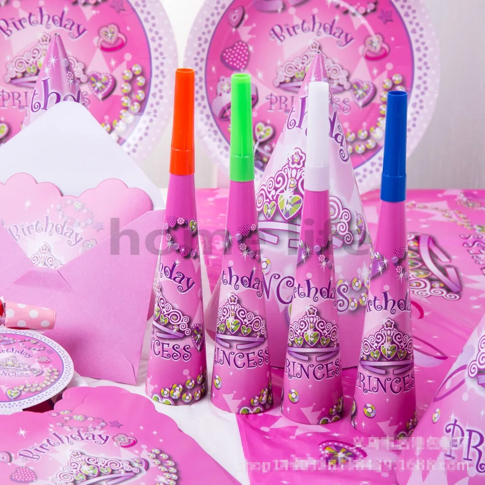 90 шт. Детский комплект принцессы с украшением на день рождения для девочек