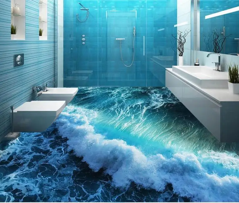

3d обои на заказ, водостойкие, 3d обои, стереоскопические обои для пола, домашний декор, самоклеющиеся обои