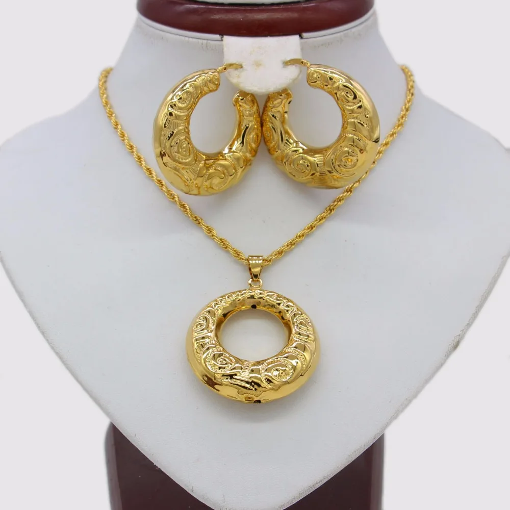 Adixyn в нигерийском стиле Серьги/Цепочки и ожерелья/подвеска комплект ювелирных