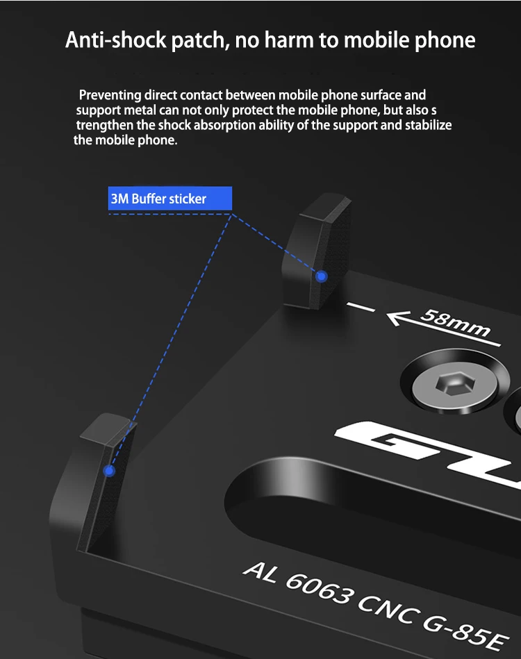 GUB G-85E Алюминиевый USB Перезаряжаемый Мотоцикл держатель телефона электрический велосипедный держатель телефона Поддержка gps для 4,0-6,7 дюймов держатель телефона