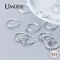 umode 925 sterling silver rings for women letter s925 silver open adjustable rings new fashion 2022 simple jewelry ulr0737