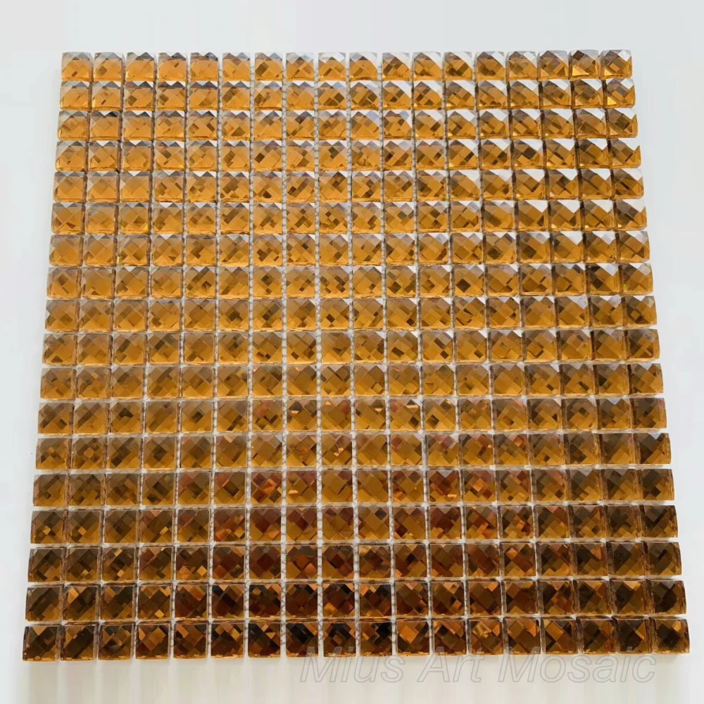 

13Faced Brown Diamond Crystal Tile Mosaic