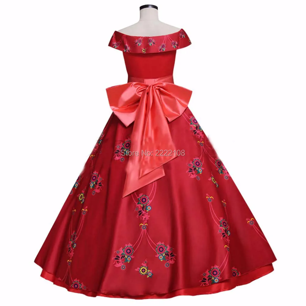 Дешевый костюм Елены авалор принцессы красное роскошное платье костюмы на