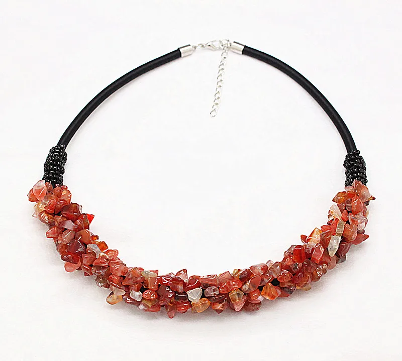 Новое поступление 2018 модные ожерелья из натурального камня ювелирные изделия