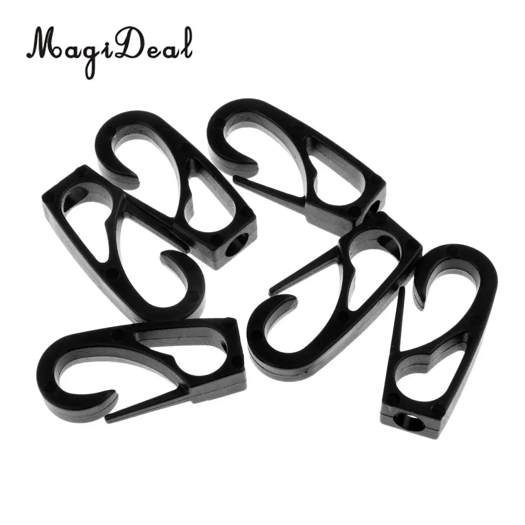MagiDeal Pack 6 байдарка каноэ лодка мм Банджи Эластичный шнур шок конец шнура Крюк