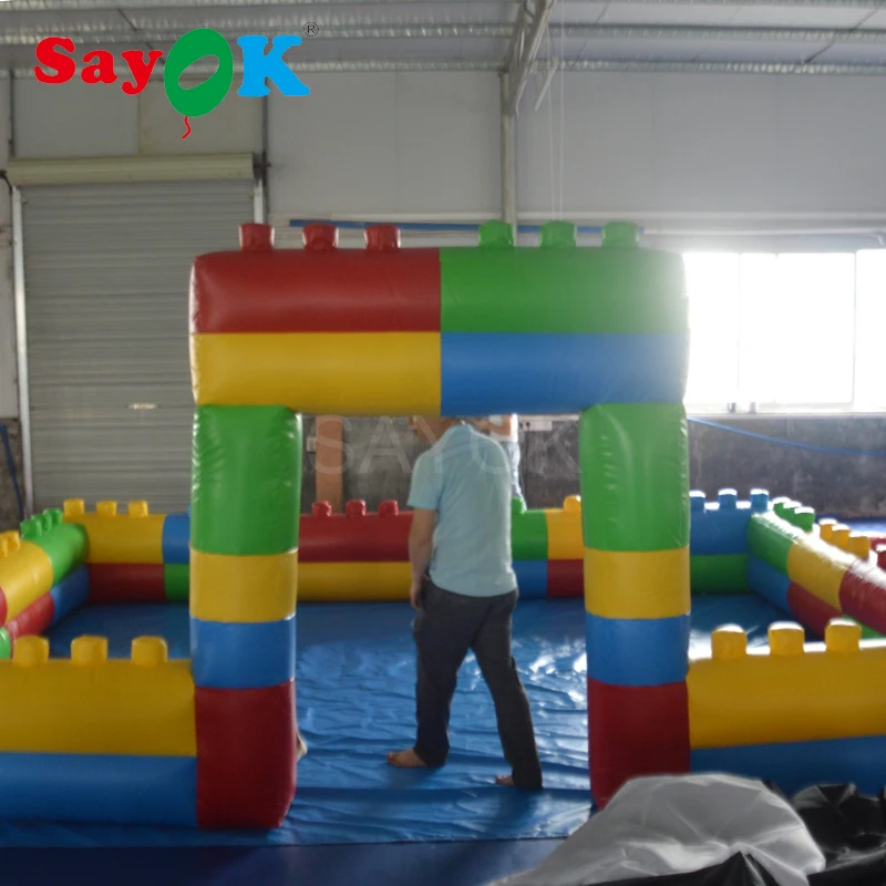 Sayok надувной замок 5x4 м (16.4x13.1ft) Надувная Детская площадка ПВХ коммерческие