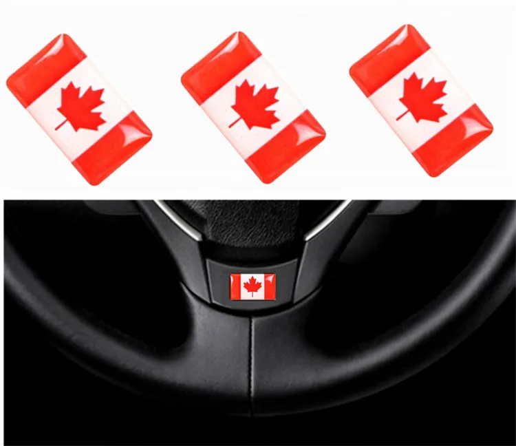 400 шт. наклейки на руль автомобиля флаги Канады|car styling|wheel stickerflag car |
