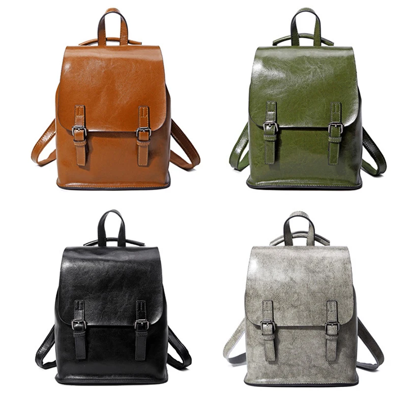 Роскошные женские рюкзаки из натуральной кожи; сумка на плечо; Mochila Mujer; женский рюкзак из натуральной кожи; школьная сумка для женщин; Цвет Черный
