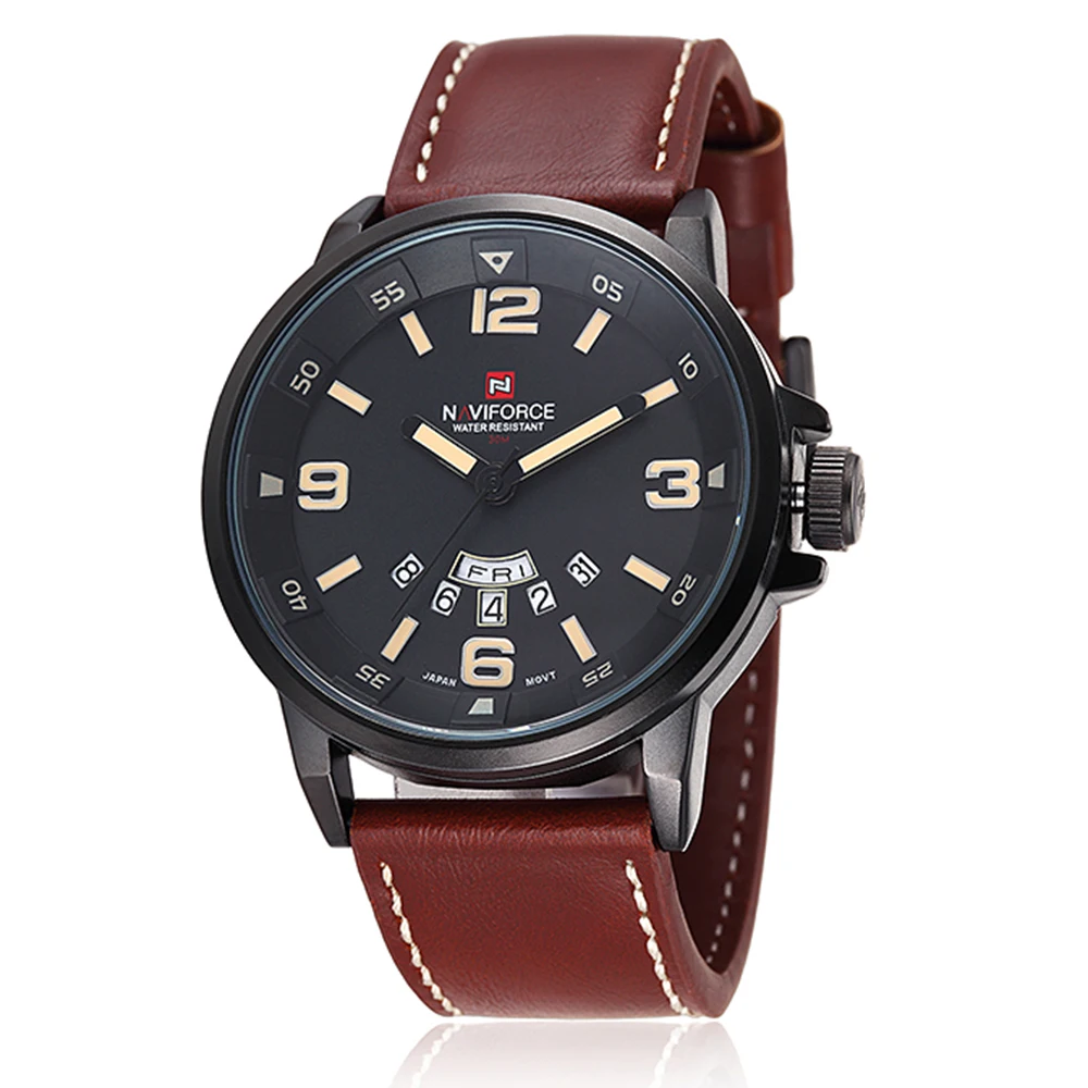 Naviforce модные Для мужчин Спортивные часы Мужчин Кварцевые час Дата человек