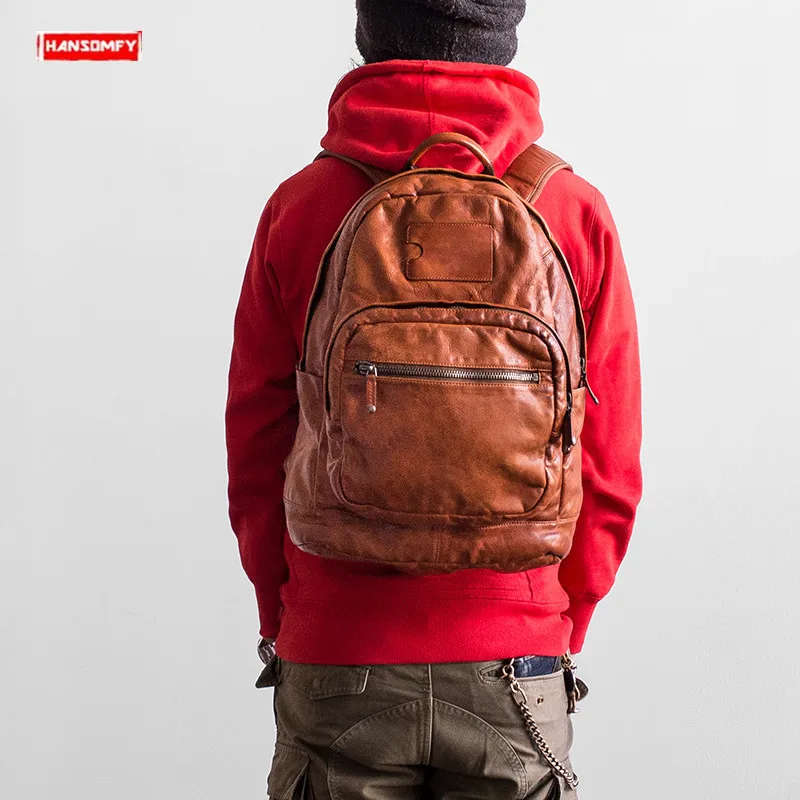 Мужской рюкзак 15 дюймов сумки для ноутбука роскошные мужские трендовые дорожные