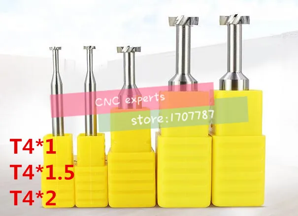 

Free Shipping 1PCS T4*1*1.5*2 Cemented carbide Straight shank T groove milling cutter T type Straight shank milling cutter