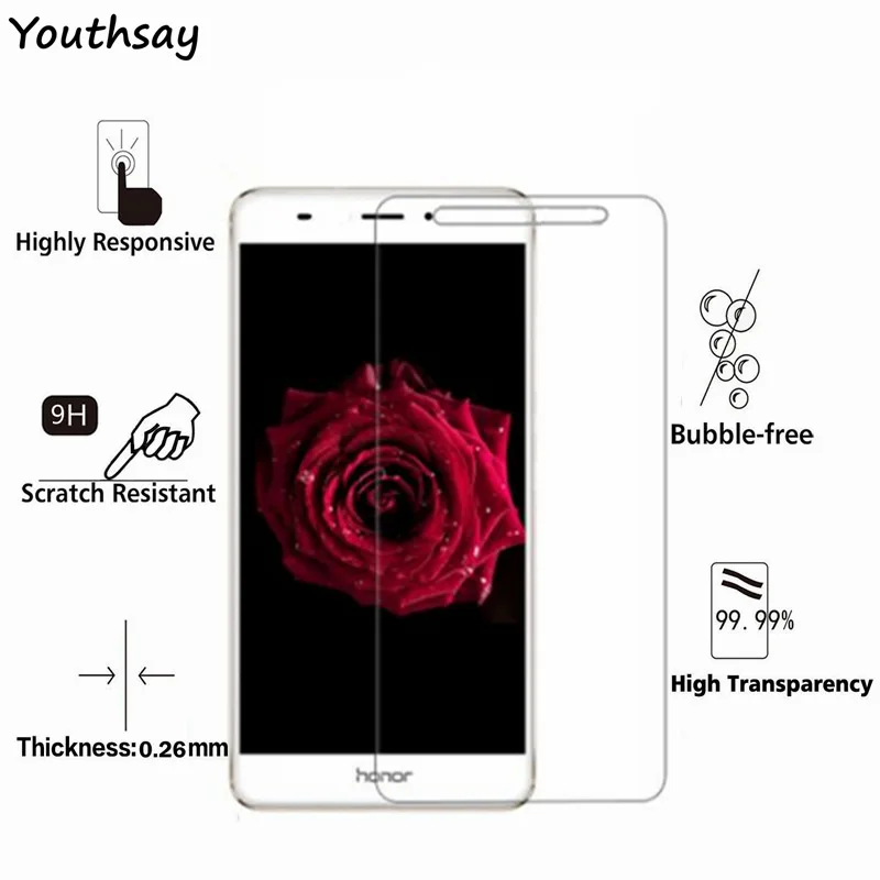 2 шт. Защитное стекло для экрана Huawei Y3 2017 ультратонкое закаленное стеклянная