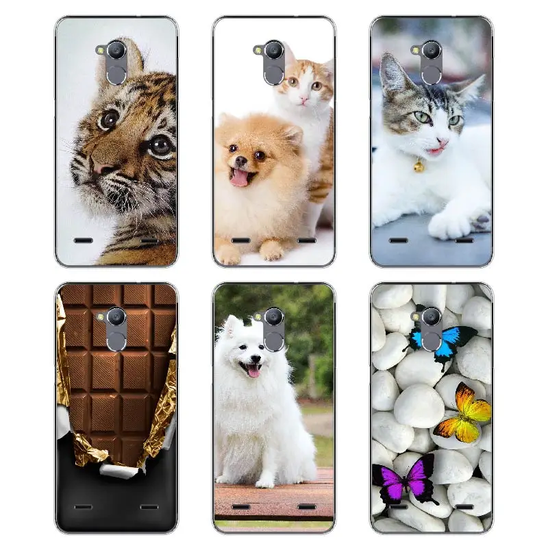 Чехол ZTE лезвие V7 lite чехол Мягкий ТПУ окрашенные силиконовый Lite печать Fundas Conque