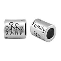 2 pieces parents and children family bead fit pandora charm beads bracelet making jewelry for women wholesale charms spb01