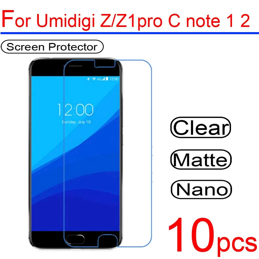 10 шт. ультра чистый ПЭТ мягкий ЖК дисплей для Umi C note 1/2 A1 защита экрана Защитная