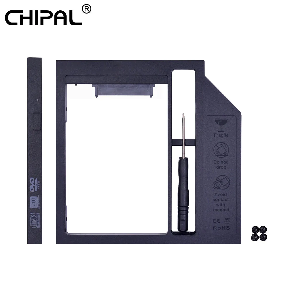 CHIPAL SATA 3,0 Second 2nd HDD Caddy 9 мм 9,5 мм для 2," SSD чехол Корпус жесткого диска адаптер для ноутбука CD корпус для ноутбука DVD ROM optibay