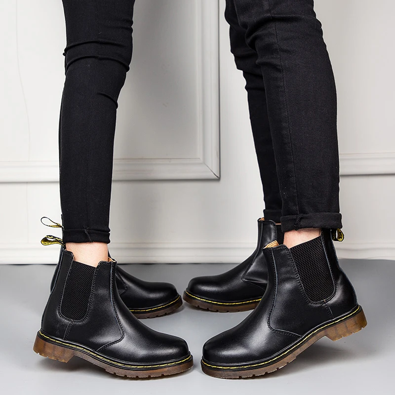 Мужские ботинки наивысшего качества в британском стиле сезон весна осень модные