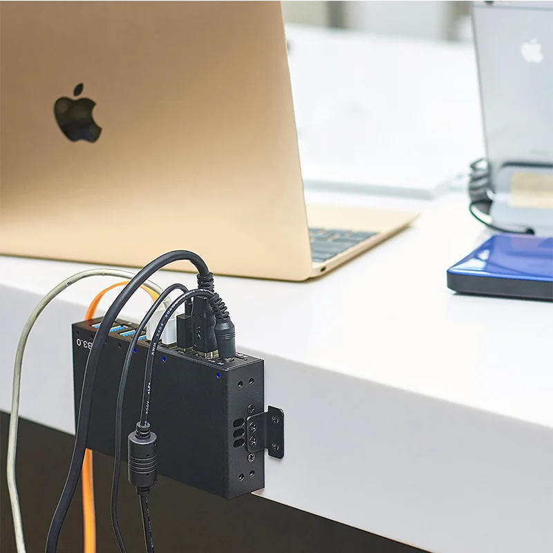 Новый USB концентратор Sipolar 3 0 с адаптером питания алюминиевый 7 портовый для