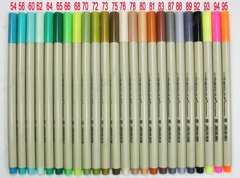 6 12 24 36 48 шт цветной набор FINECOLOUR Sketch Fineliner Marke Micron Pen 0 3 мм EF300 оптовая продажа|bag needle|bag