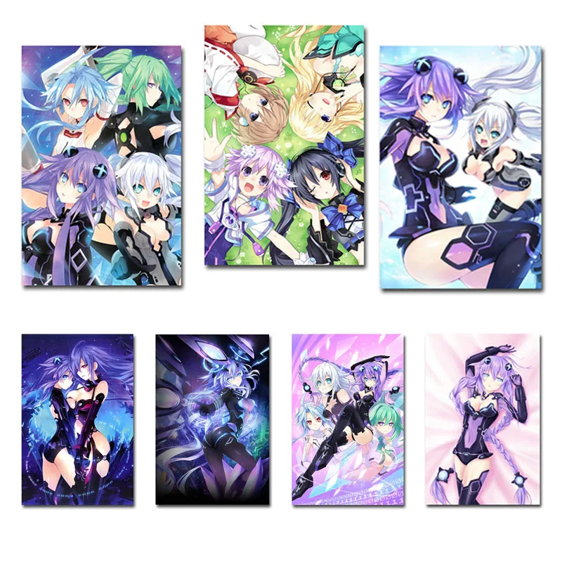 Шелковая или печать на холсте Нептун Hyperdimension Neptunia игры постер 13x20 24x36 дюймов для