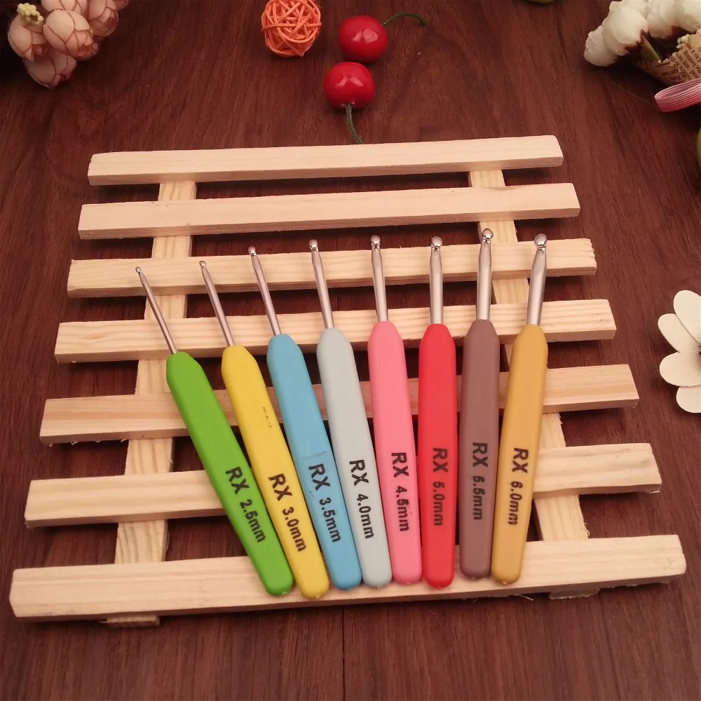 8 размеров/комплект цветные мягкие крючки из АБС и металла | Дом сад