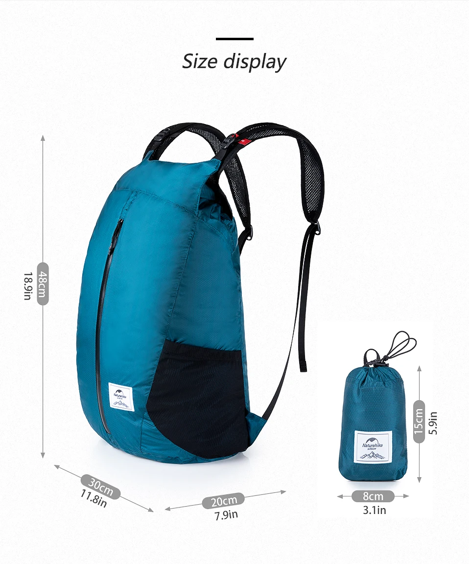 Naturehike 25L Cordura ткань 30D нейлоновая сумка для бега Легкая спортивная сумка складная сумка модный рюкзак городская сумка NH18B510-B