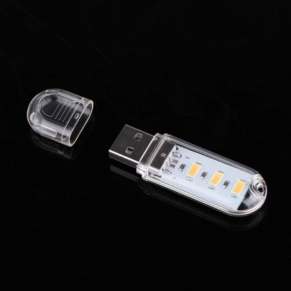 Портативный Ночной светильник Konesky с 3 светодиосветодиодный и USB для кемпинга SMD