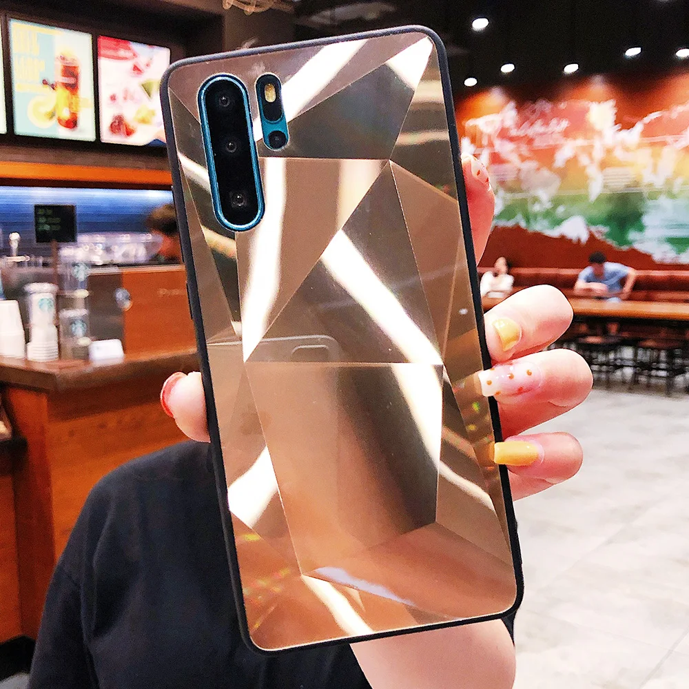 3D Алмазный чехол для huawei P30 Lite P30 Pro P20 Lite P Smart Honor 10 Lite Honor 8X Y6 чехол s голографическая Призма Лазерная крышка