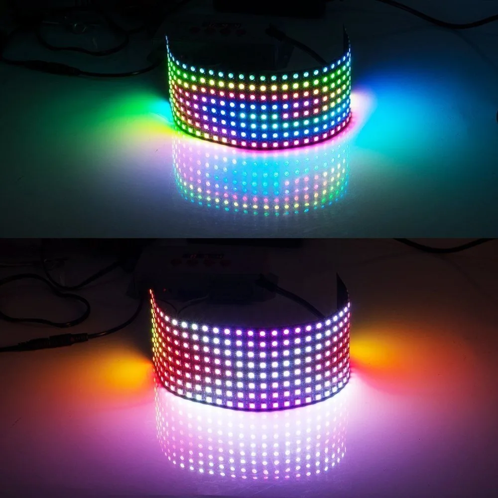 4-контактный WS2812B WS2812 светодиодный чип и радиатор 5 в 5050 RGB WS2811 IC встроенный модуль
