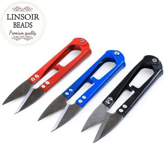 

6pcs/lot 10.2cm wholesale jewelry Sharp scissors making fashion accessory jewelry(color randomly) F665