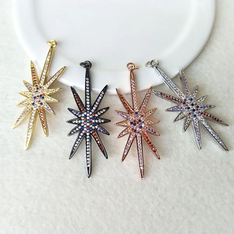 

10Pcs Tiny CZ crystal Star Shape Charm,Handcrafted CZ zircon Stone Micro pave Pendant,Jewelry Finding DIY necklace making PD595