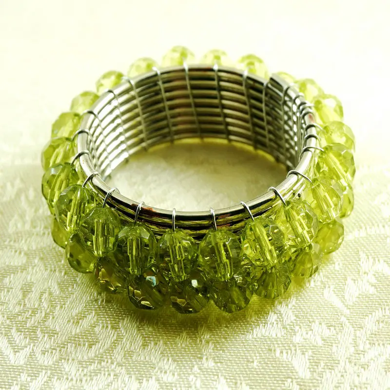 Кольца для салфеток с зелеными кристаллами свадебный декоративный держатель