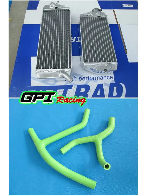Алюминиевый радиатор и шланг Y для KAWASAKI KX450F KXF450 KX 450F 08 2008|kx 450f|kawasaki radiatorradiator kawasaki |