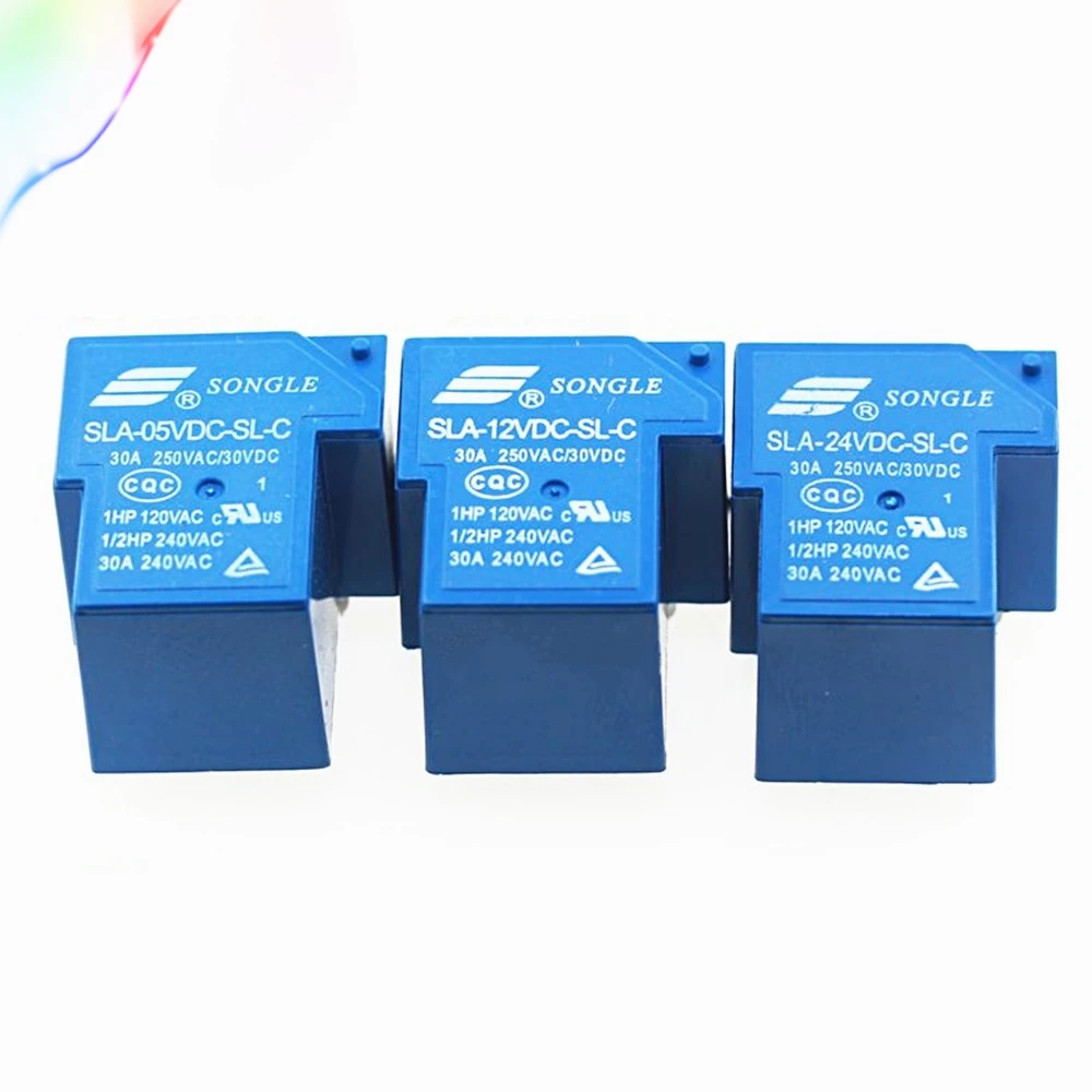 2 шт. Мощность реле SLA 05VDC SL C 12VDC 24VDC 5 В 12 24 постоянного тока 30A 6PIN|Реле| |