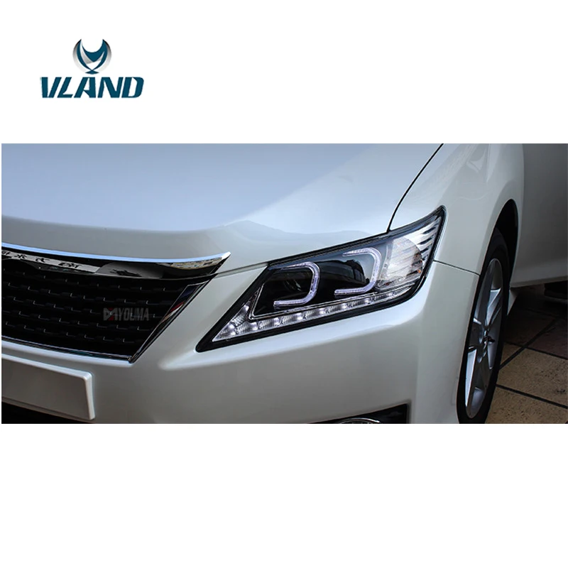 VLAND Заводская Автомобильная головная лампа для светодиодная фара дальнего света Camry 2012 Camry головной светильник с ангельскими глазами DRL H7 ксеноновая лампа